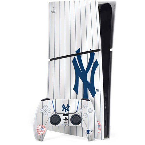 MLB New York Yankees Home Jersey PS5 Slim Digital Edition Console Skin